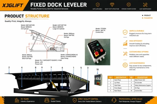 8 Ton Fixed Hydraulic Dock Leveler – DCQG-8T - image 9